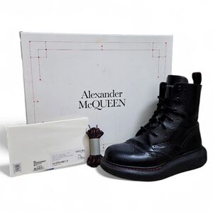 Alexander McQueen | Hybrid Wingtip Combat Boots | With Box & Accessories